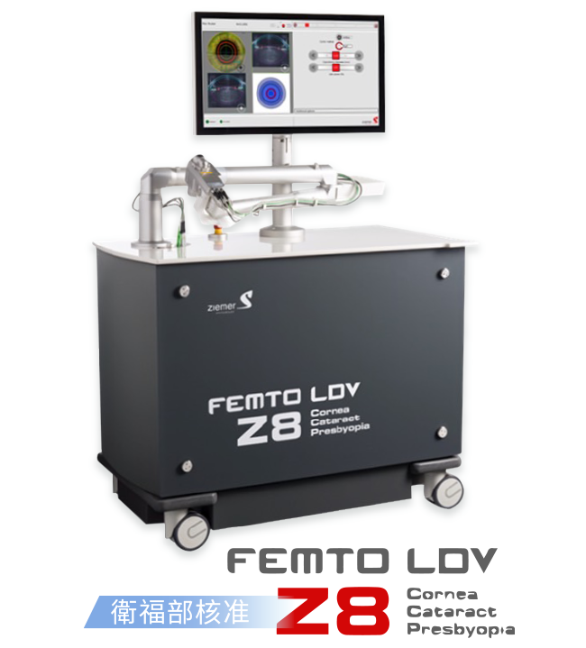 Femto LDV Z8 同步電腦斷層導引結合3D即時影像